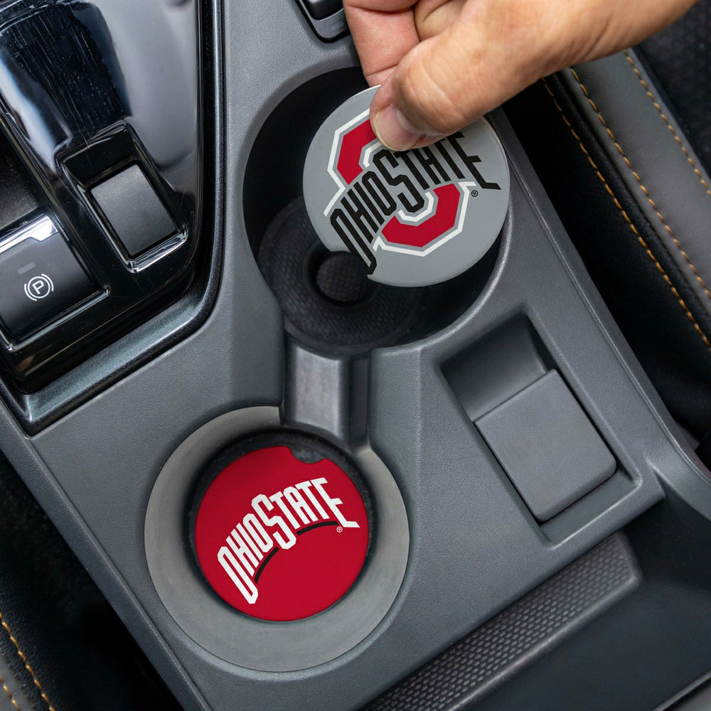 Ohio State University Car Coaster Set, 2pc - Collegiate