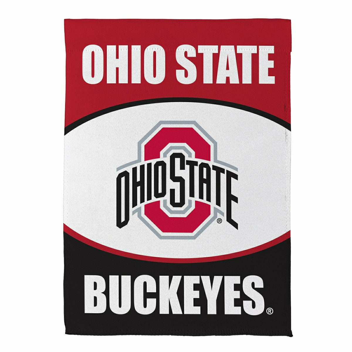 Ohio State University Suede Garden Flag - Collegiate