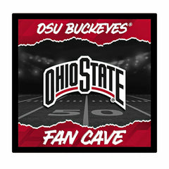Ohio State University 23"H x 23"L LED Wall Decor, Edgelite, Square - Collegiate Home