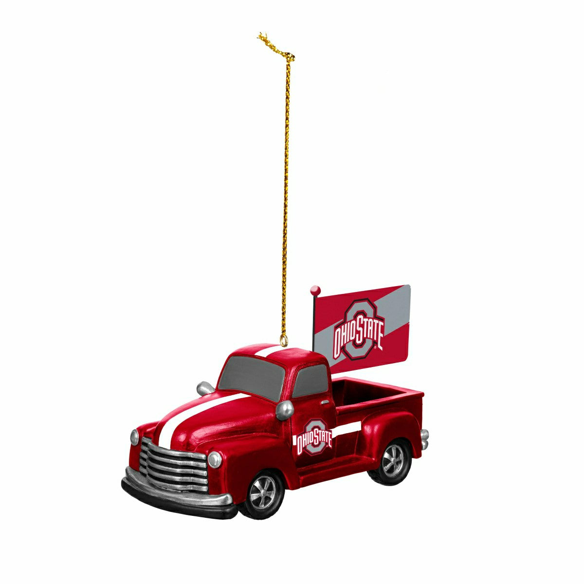 Ohio State University Rally Truck Ornament, Set of 2 - Collegiate Home