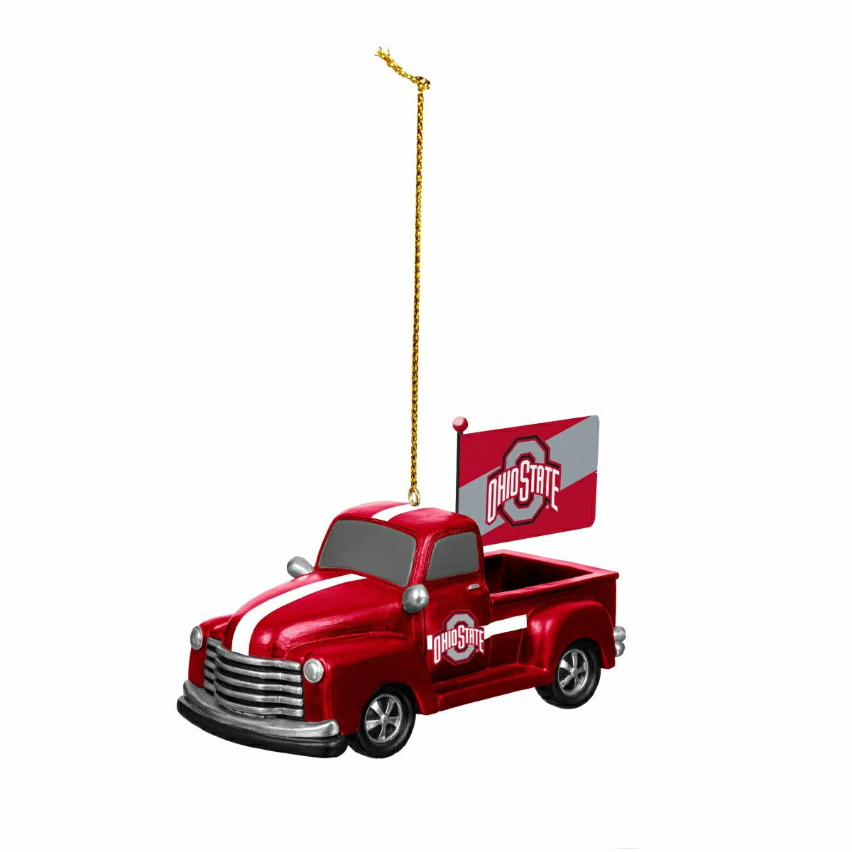 Ohio State University Rally Truck Ornament, Set of 2 - Collegiate Home