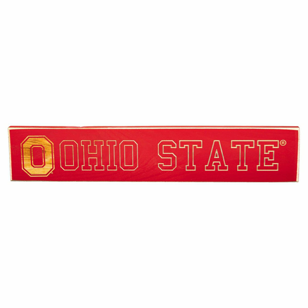 Ohio State University Engraved Wood Sign, 3.5" x 18" - Collegiate Home