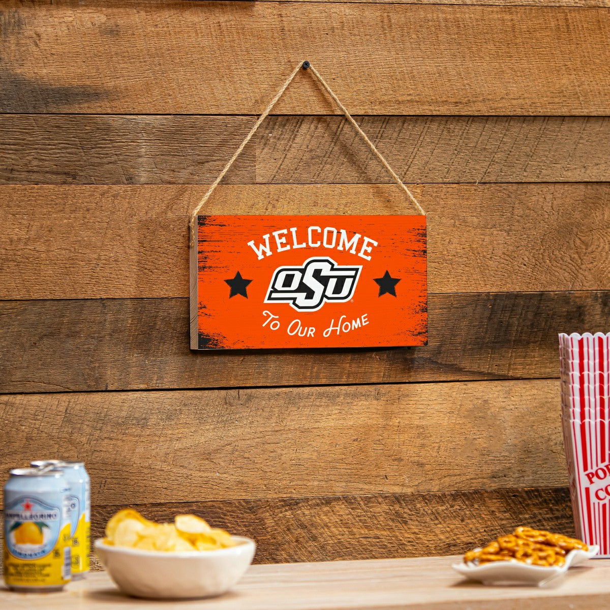 Oklahoma State University Wood Wall Sign, 6x11 - Collegiate Home