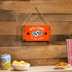 Oklahoma State University Wood Wall Sign, 6x11 - Collegiate Home