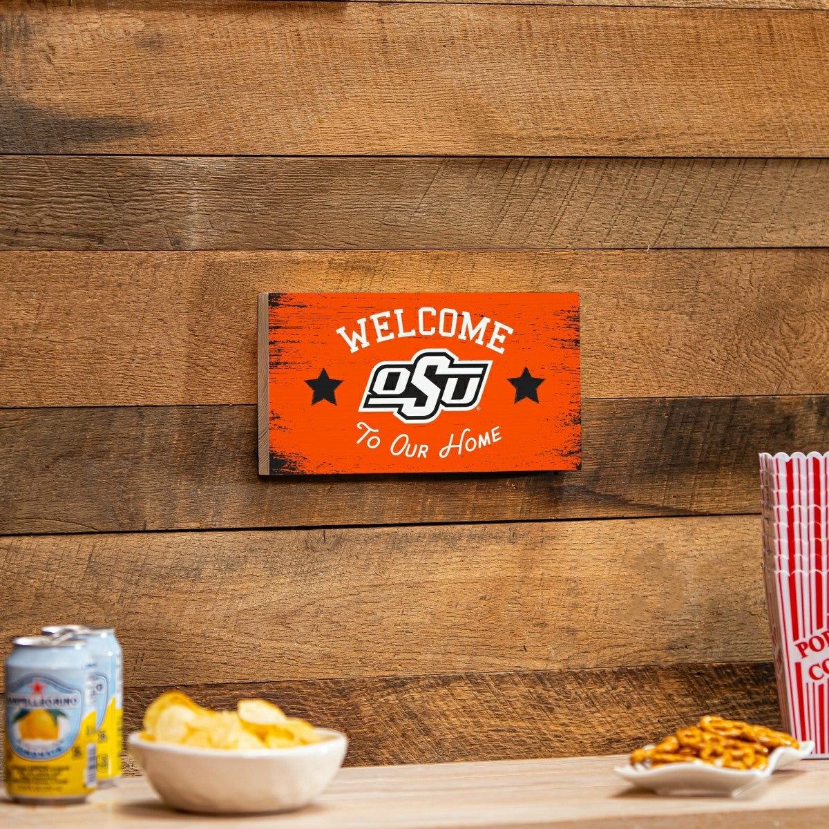Oklahoma State University Wood Wall Sign, 6x11 - Collegiate Home