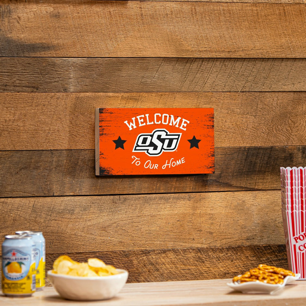 Oklahoma State University Wood Wall Sign, 6x11 - Collegiate Home
