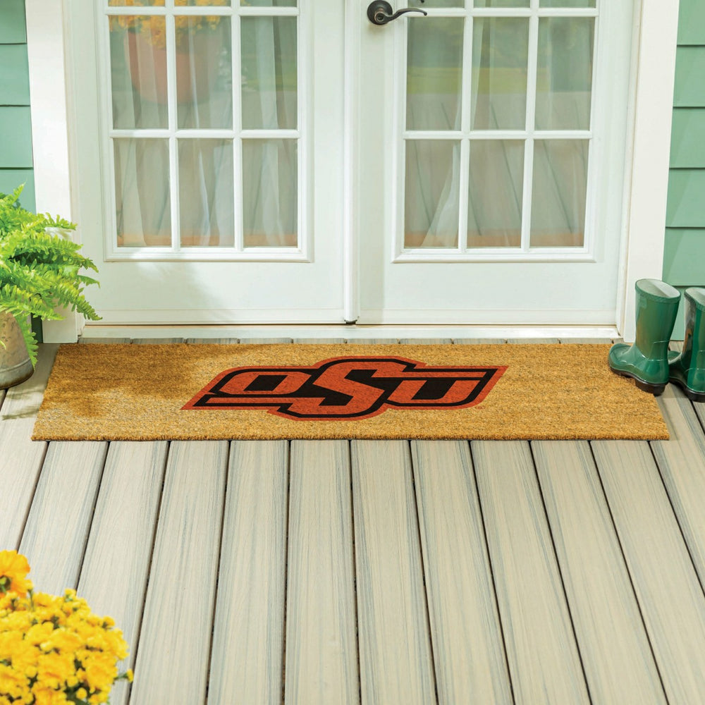 Oklahoma State University Extra Large Full Color Coir Mat, 60"x24" - Collegiate