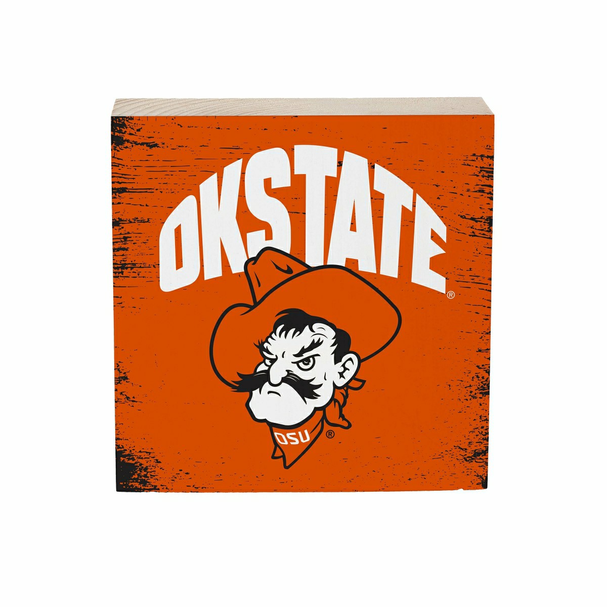 Oklahoma State University Plock, Down Home Fans, 6x6 - Collegiate Home