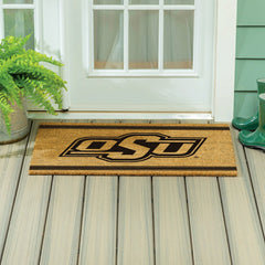 Oklahoma State University Large One Color Coir Mat, 36"x24" - Collegiate