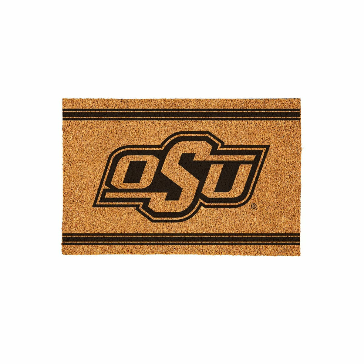Oklahoma State University Large One Color Coir Mat, 36"x24" - Collegiate