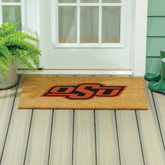Oklahoma State University Large Full Color Coir Mat, 36"x24" - Collegiate