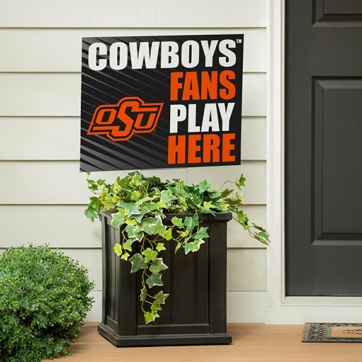 Oklahoma State University Coroplast Yard Sign "Fans Play Here" - Collegiate Home