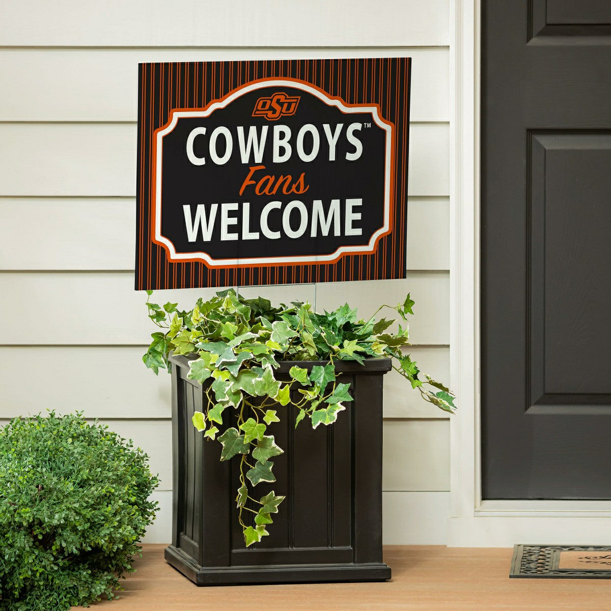 Oklahoma State University Coroplast Yard Sign, "Fans Welcome" - Collegiate Home