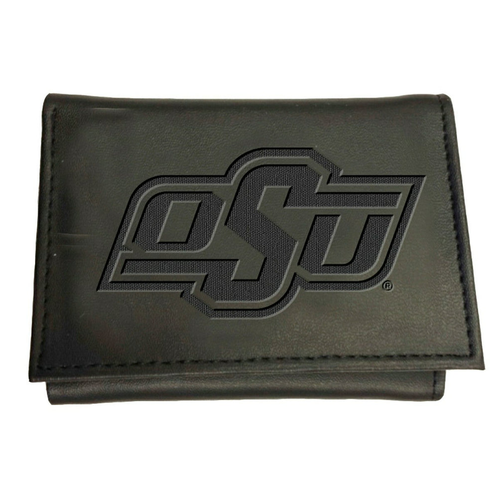 Oklahoma State University, Tri-Fold Wallet, Black - Collegiate Home