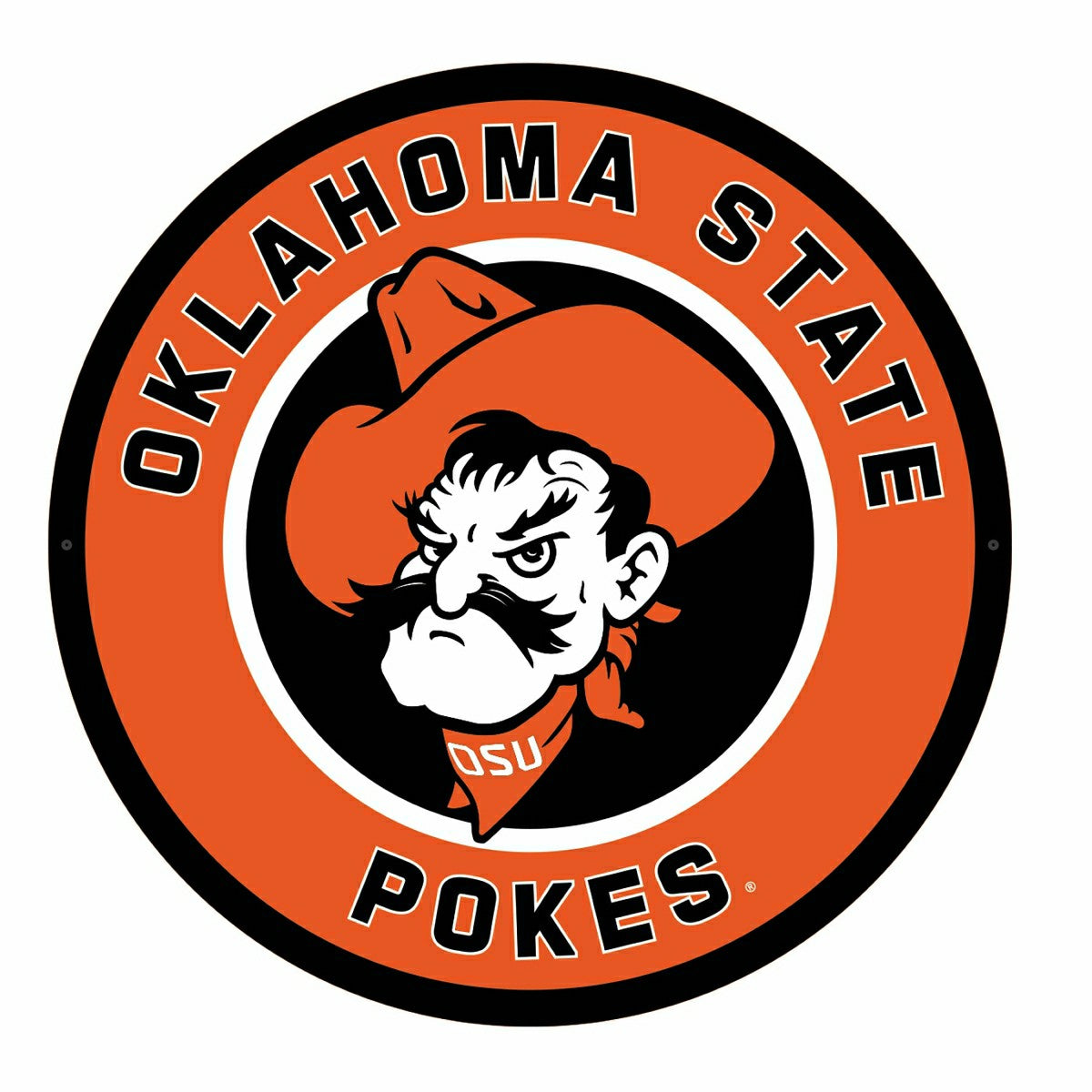 LED Wall Decor, Round, Oklahoma State University - Collegiate Home