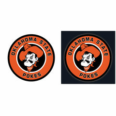 LED Wall Decor, Round, Oklahoma State University - Collegiate Home