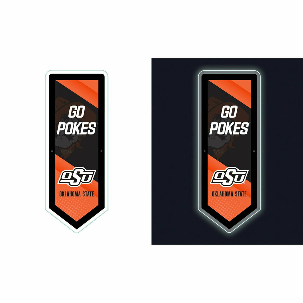 LED Wall Decor, Pennant, Oklahoma State University - Collegiate Home