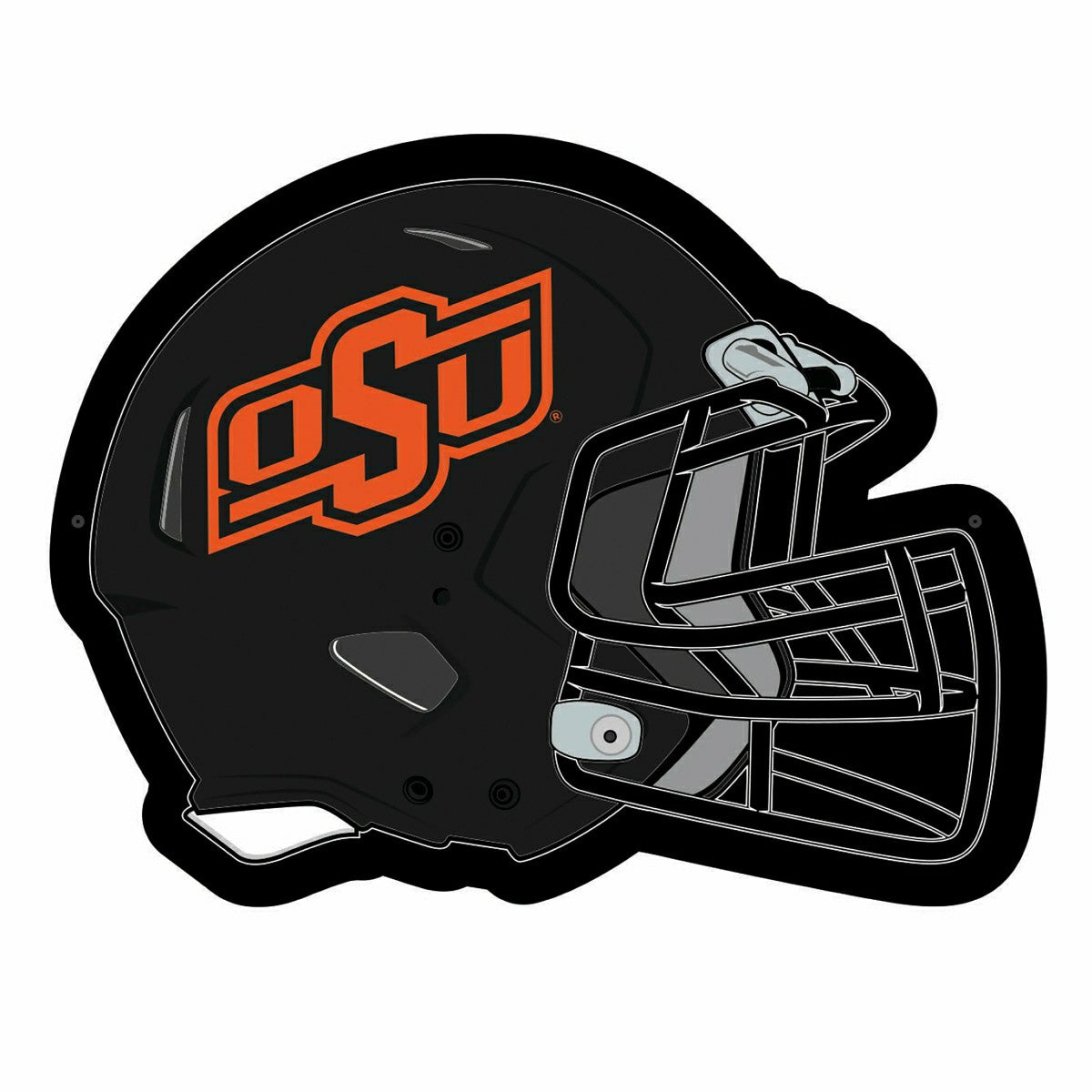LED Wall Decor, Helmet, Oklahoma State University - Collegiate Home