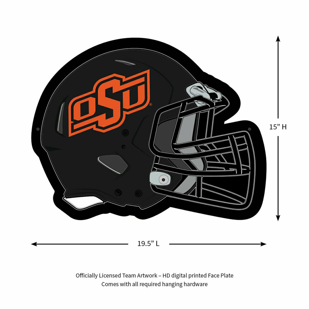 LED Wall Decor, Helmet, Oklahoma State University - Collegiate Home