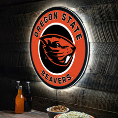 LED Wall Decor, Round, Oregon State University - Collegiate Home