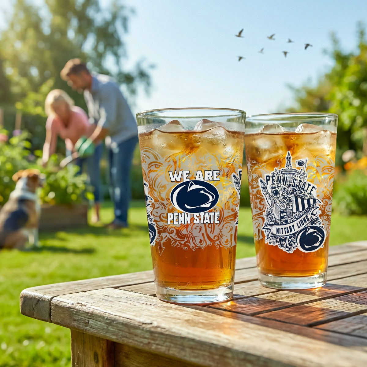 Penn State 16oz Glass pint, Set of 2 - Collegiate Home