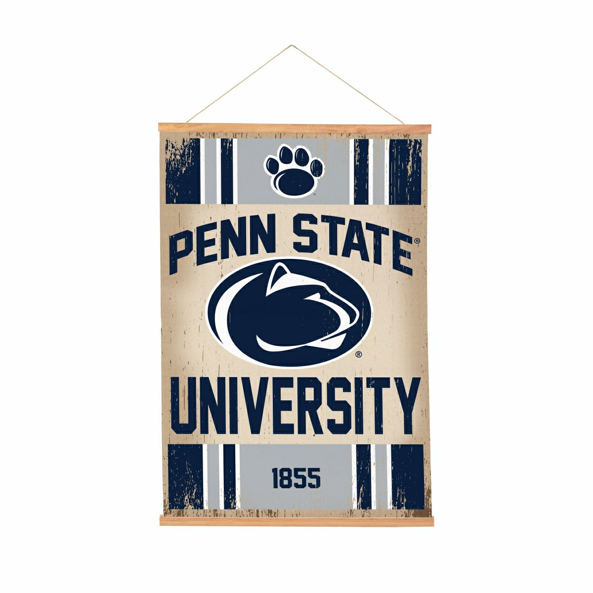 Penn State, Canvas Wall Tapestry, Medium, 36x24 - Collegiate Home
