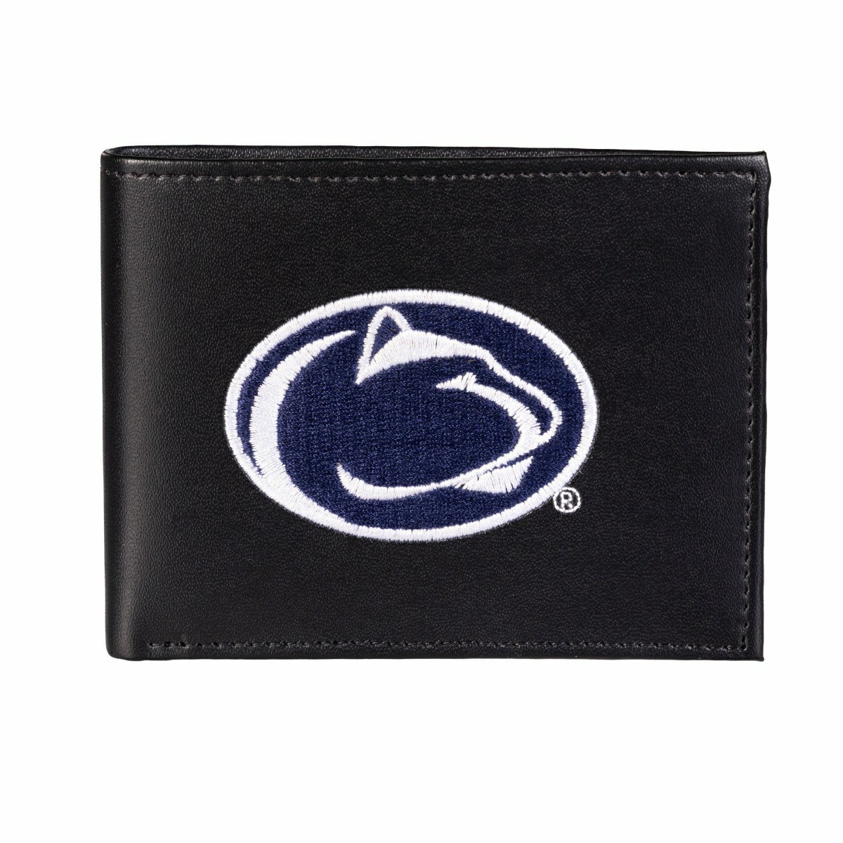 Penn State Black Bi-Fold Embroidered Wallet w/ RFID Blocking - Collegiate Home