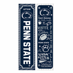46" Double Sided Leaner, Penn State, Winter Seasonal - Collegiate Home
