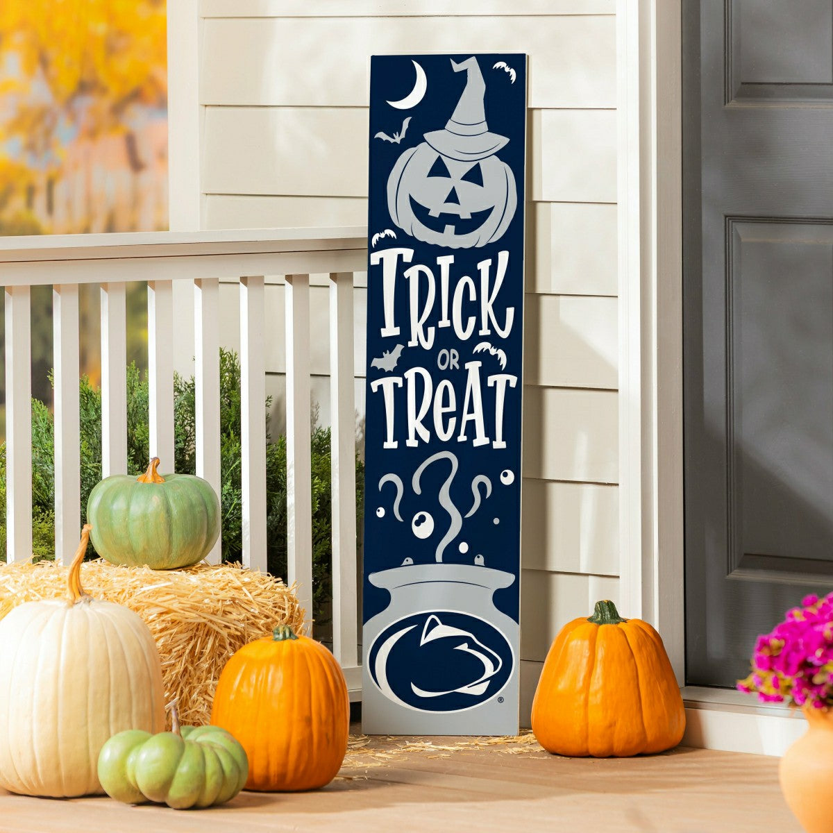 47" Double Sided Leaner, Penn State, Halloween - Collegiate Home