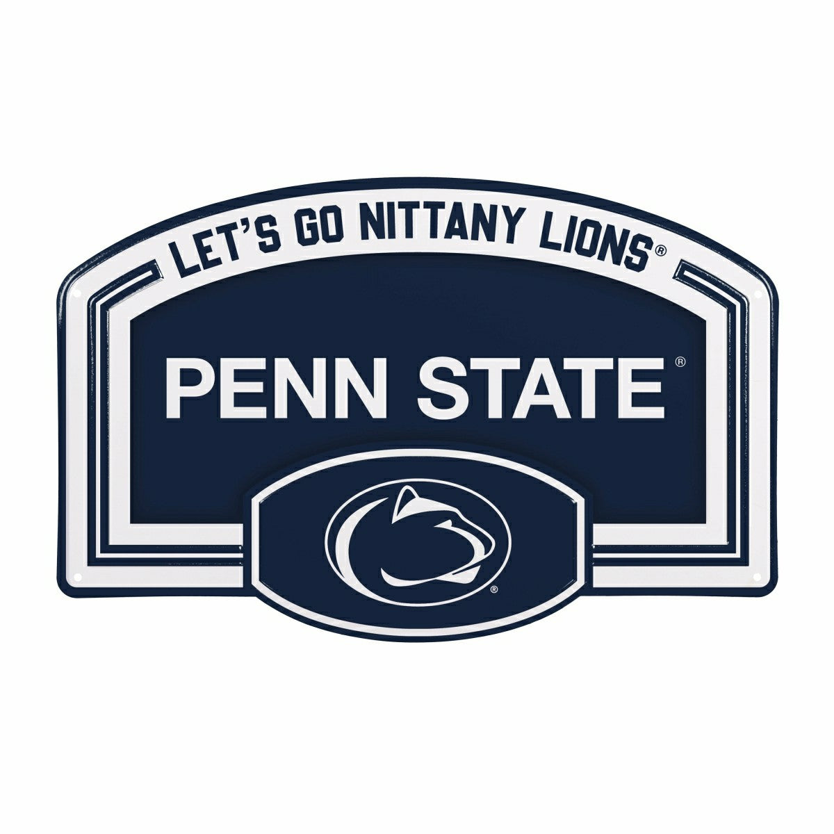 Penn State USA Embossed Steel Wall Sign, 11" x 17" - Collegiate Home