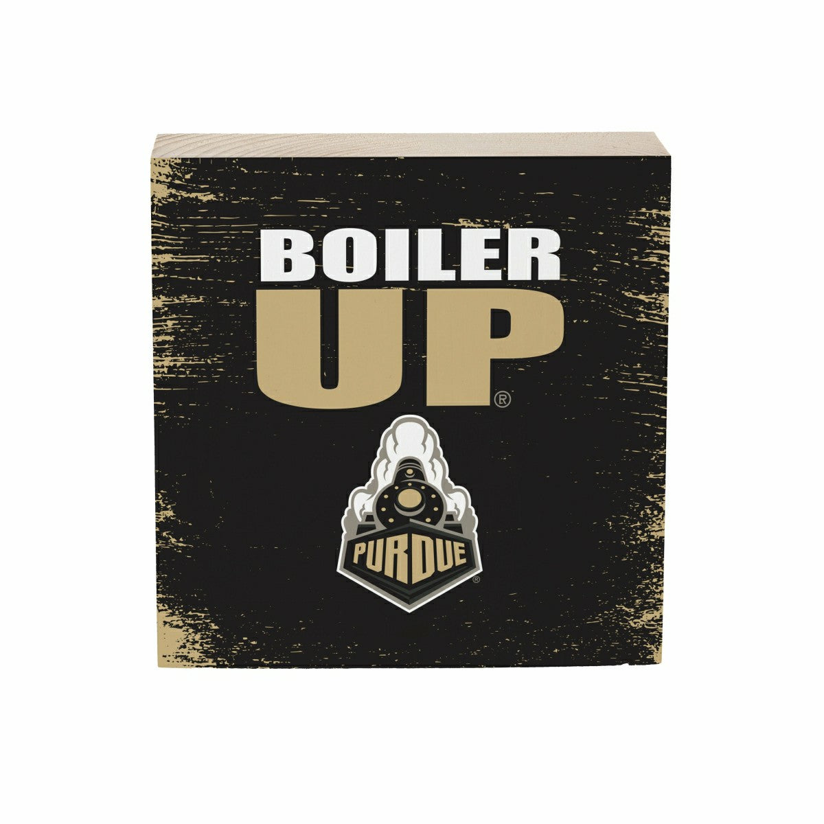 Purdue University Plock, Down Home Fans, 6x6 - Collegiate Home