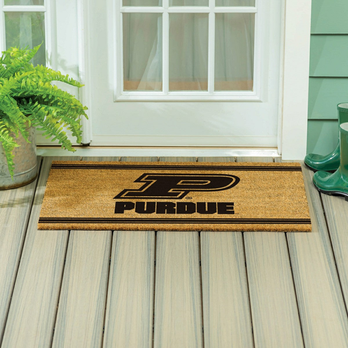 Purdue University Large One Color Coir Mat, 36"x24" - Collegiate