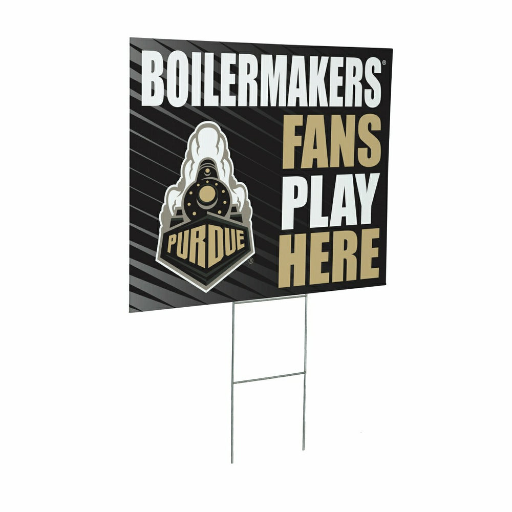 Purdue University Coroplast Yard Sign "Fans Play Here" - Collegiate Home