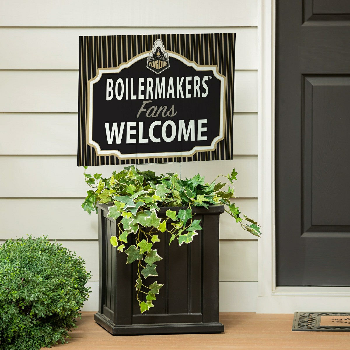 Purdue University Coroplast Yard Sign, "Fans Welcome" - Collegiate Home