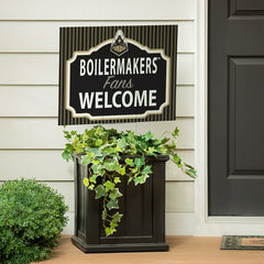 Purdue University Coroplast Yard Sign, "Fans Welcome" - Collegiate Home