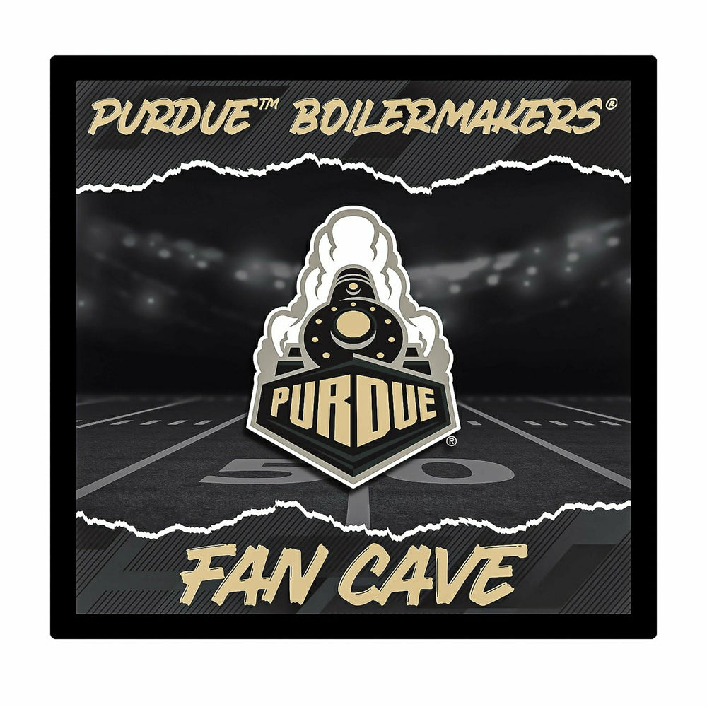 Purdue University 23"H x 23"L LED Wall Decor, Edgelite, Square - Collegiate Home