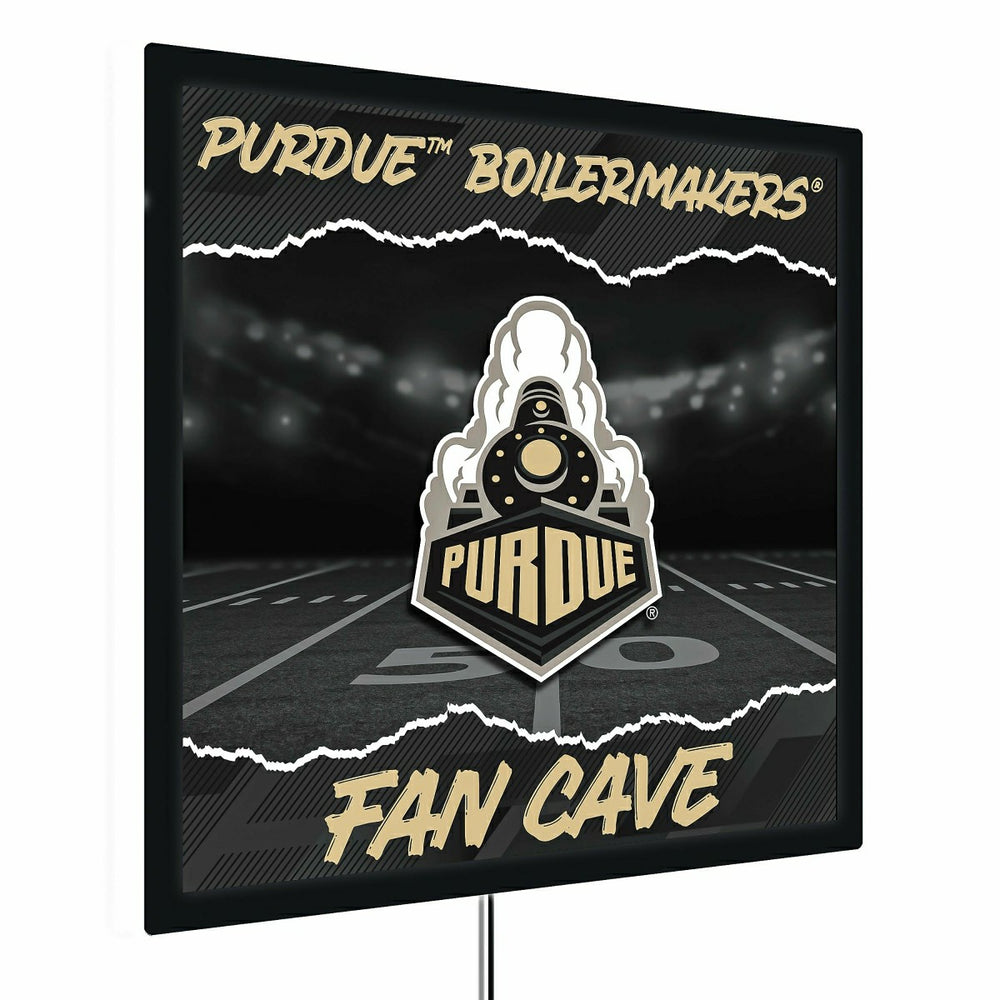 Purdue University 23"H x 23"L LED Wall Decor, Edgelite, Square - Collegiate Home