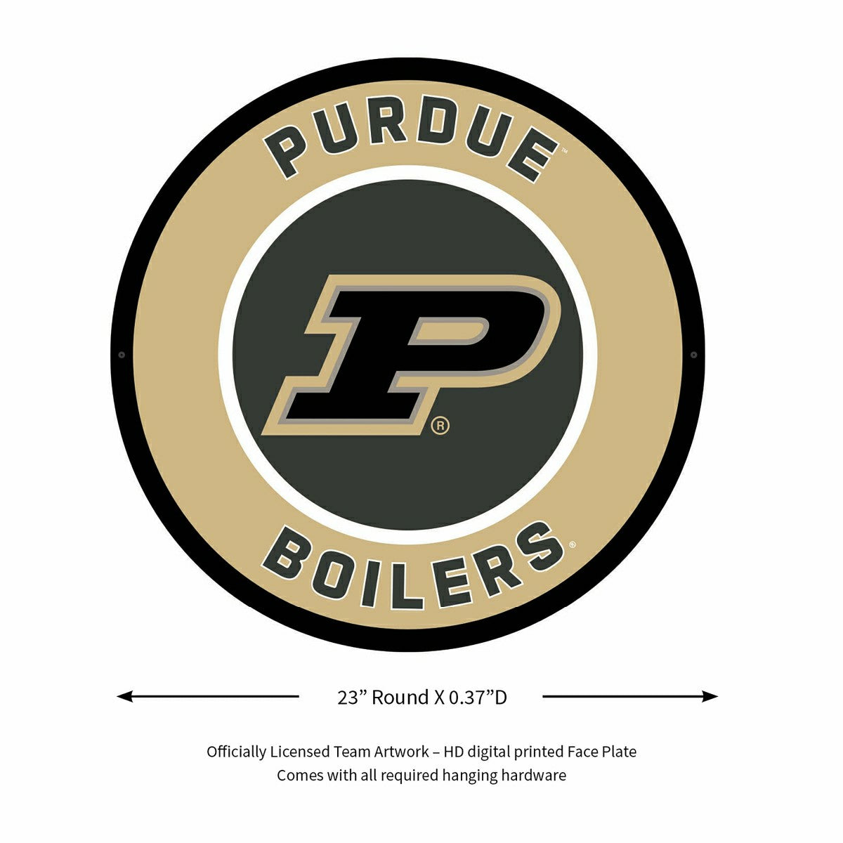 LED Wall Decor, Round, Purdue University - Collegiate Home