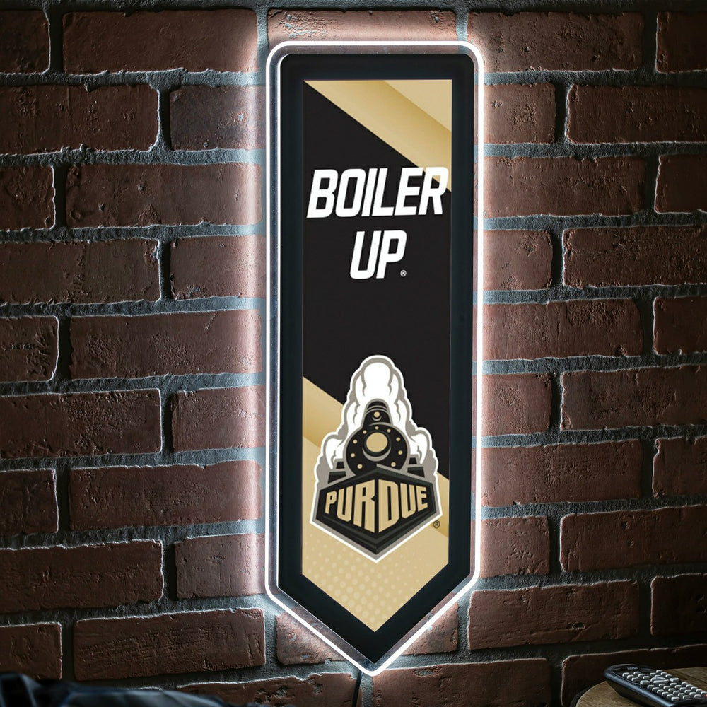 LED Wall Decor, Pennant, Purdue University - Collegiate Home