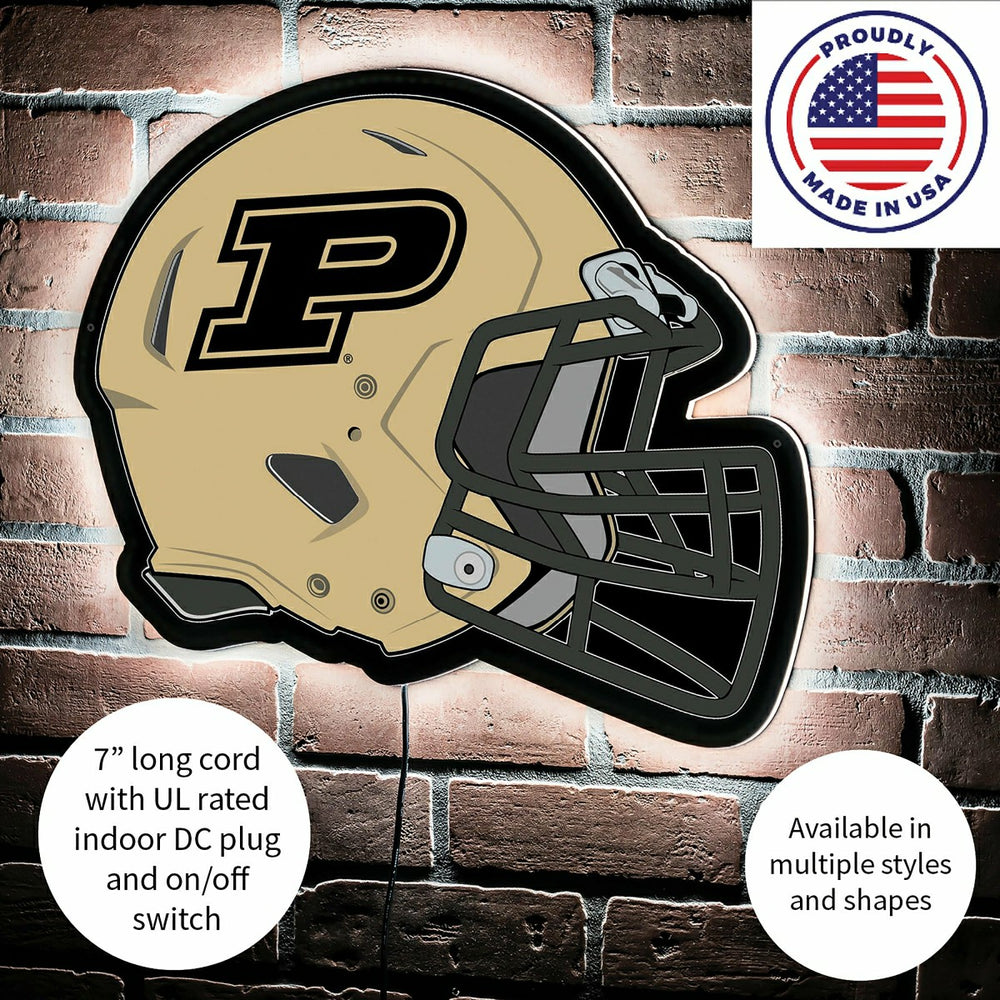 LED Wall Decor, Helmet, Purdue University - Collegiate Home