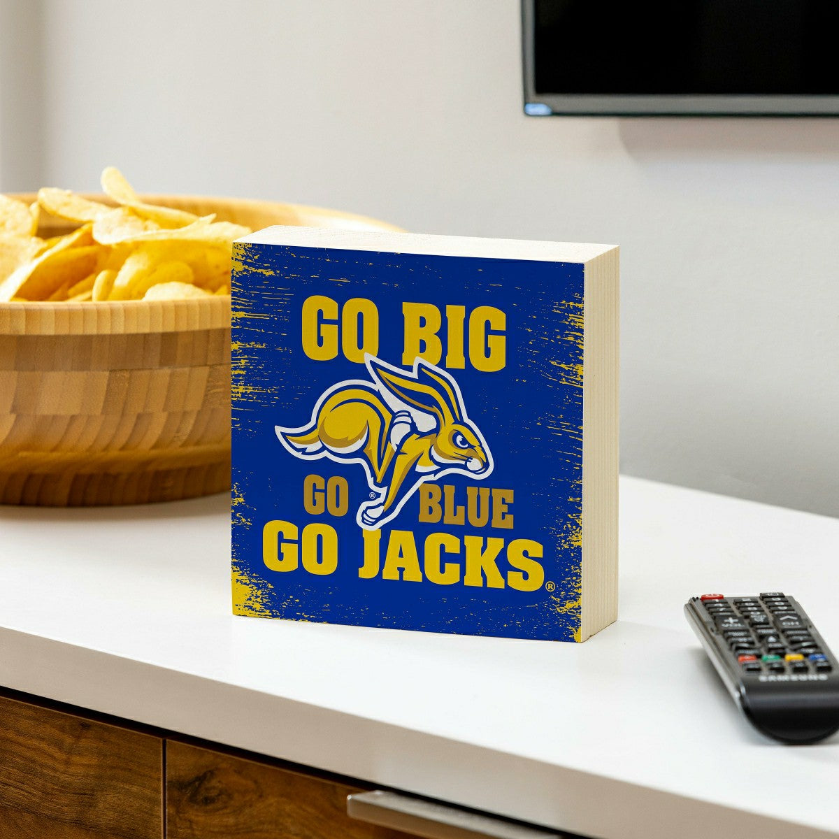 South Dakota State University Plock, Down Home Fans, 6x6 - Collegiate Home