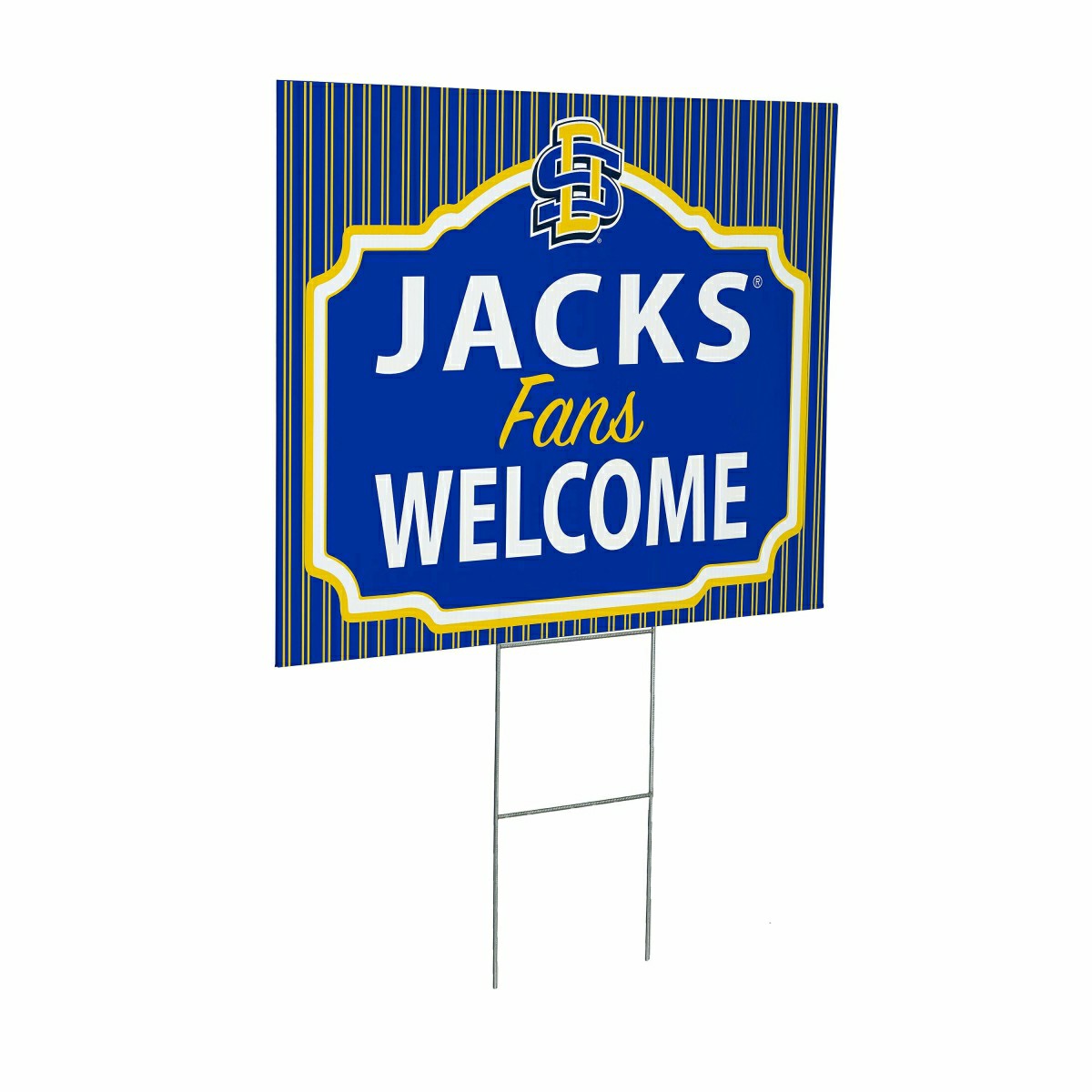 South Dakota State University Coroplast Yard Sign, "Fans Welcome" - Collegiate Home