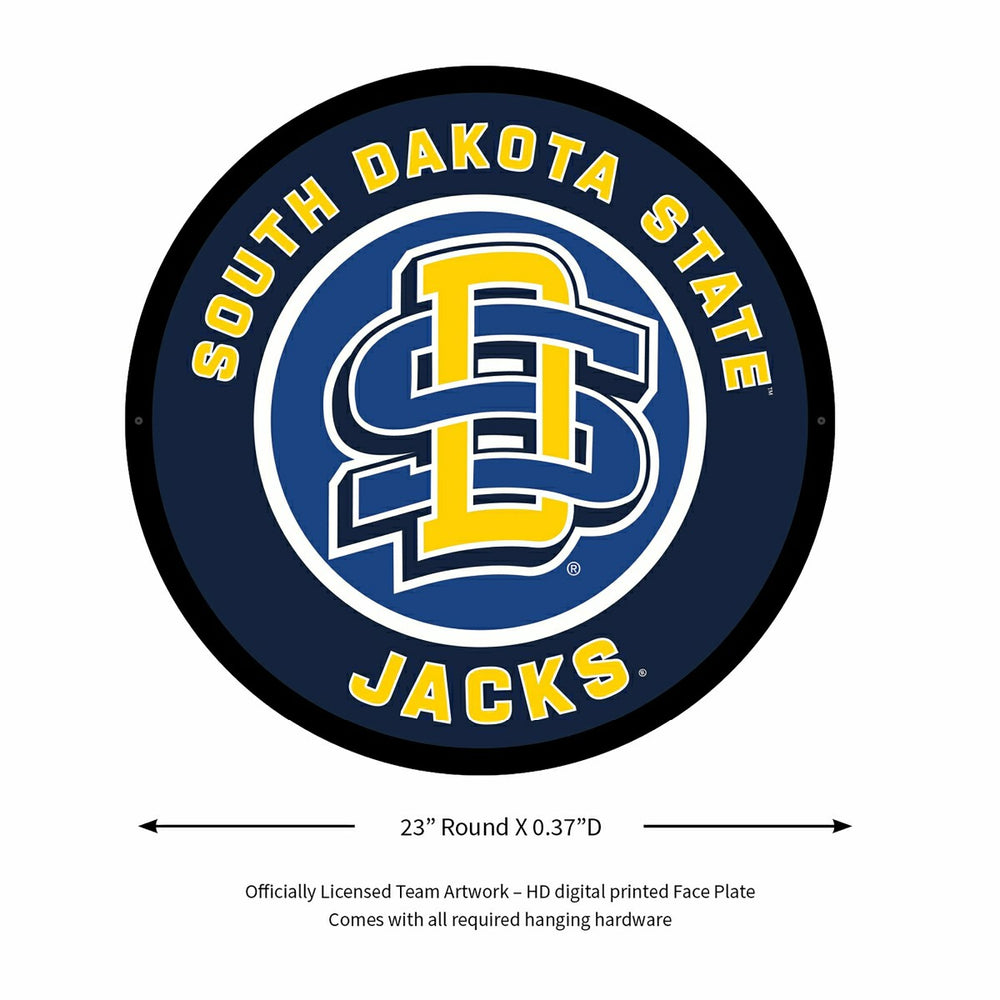 LED Wall Decor, Round, South Dakota State University - Collegiate Home
