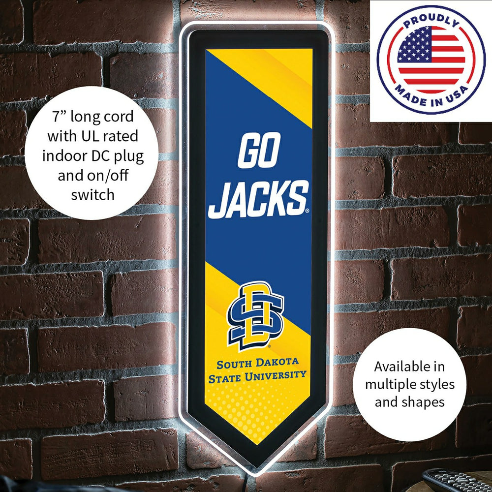 LED Wall Decor, Pennant, South Dakota State University - Collegiate Home