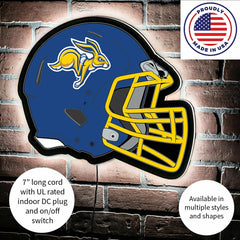 LED Wall Decor, Helmet, South Dakota State University - Collegiate Home