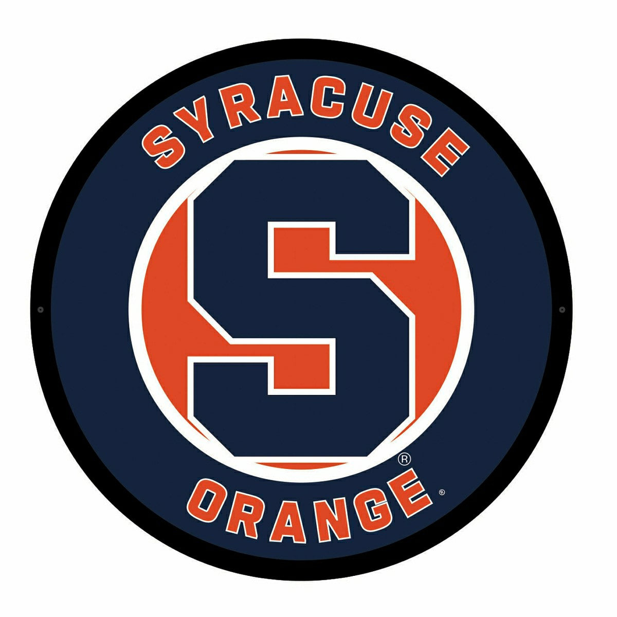 LED Wall Decor, Round, Syracuse University - Collegiate Home