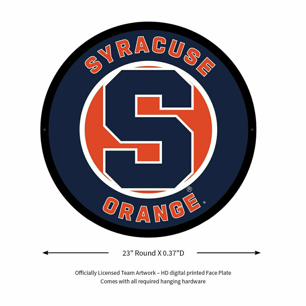 LED Wall Decor, Round, Syracuse University - Collegiate Home