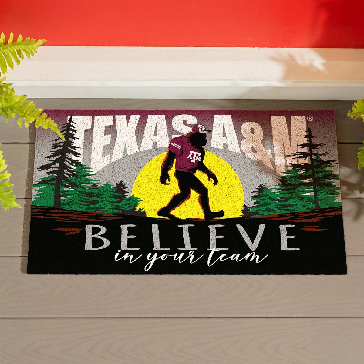 Texas A&M Bigfoot PVC Mat, 28"x16" - Collegiate