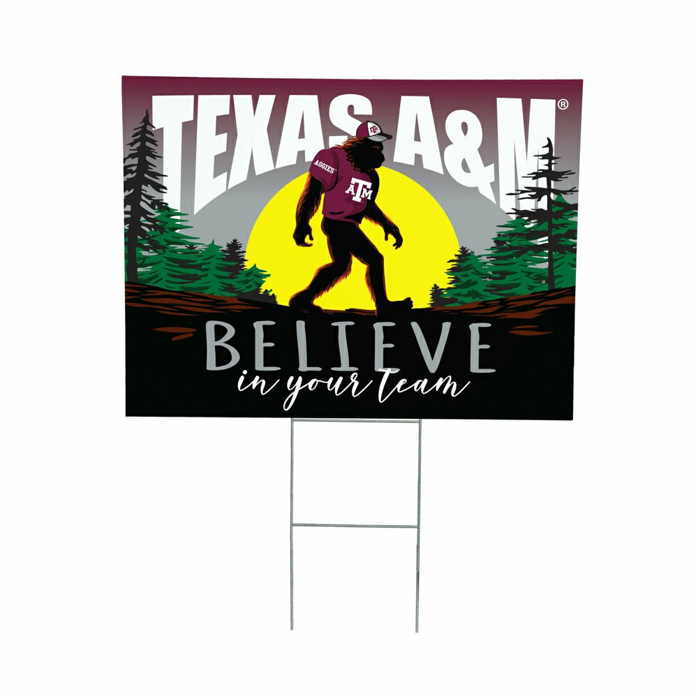 Texas A&M Yard Sign, Bigfoot - Collegiate Home