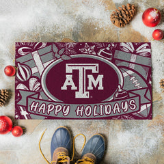 Texas A&M Holiday PVC Mat, 28"x16" - Collegiate